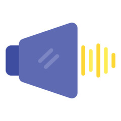 Audio Icon in Flat Style