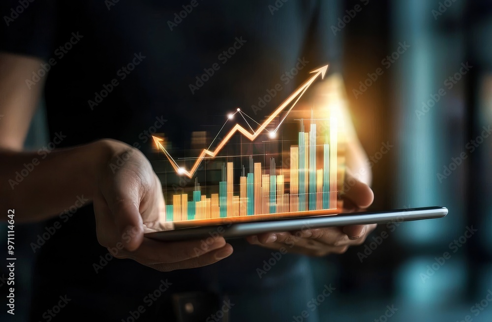Poster marketing campaign through the digital medium, planning and developing a financial and investment bu