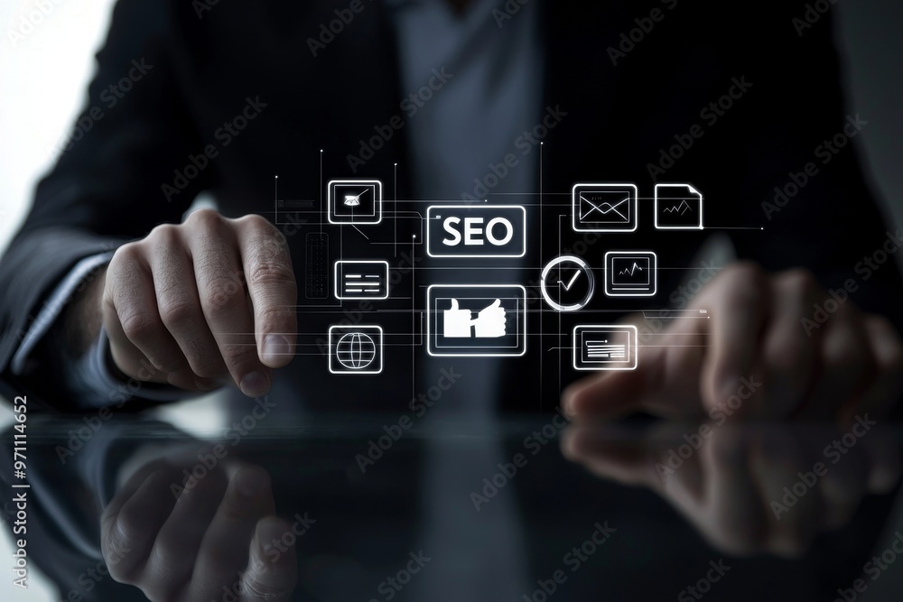 Poster in order to promote ranking traffic on website and optimize your website for search engine visibilit