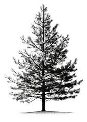 Obraz premium PNG A pine tree conifer plant abies.