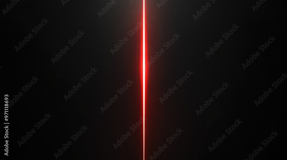 Aufkleber a black and red image of a line of red light. the image is monochromatic and has a dark mood