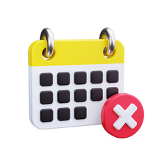 calendar 3d render icons