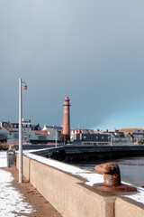 lighthouse in the port