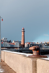 lighthouse in the port