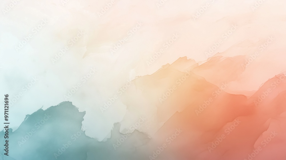 Poster a colorful background with a blue and green swirl. the background is a mix of colors and has a calmi