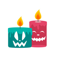Halloween Candle Illustration