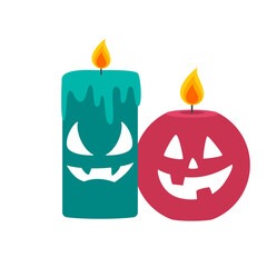 Halloween Candle Illustration