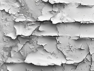 White brick wall texture panoramic background. Vector illustration of a white brick pattern for a banner, poster, or web design element. 