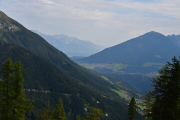 Obraz premium Schöne Landschaft im Stubaital in Tirol 