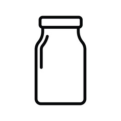 jar food icon line vector design in trendy style