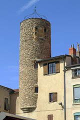 curious old tower in Vienne France
