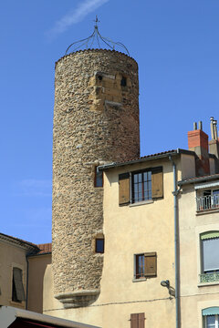 curious old tower in Vienne France