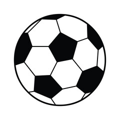 Fototapeta premium Football ball icon. Isolated soccer sign design.