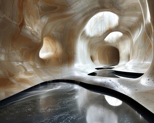 Nature inspired organic resort architecture utilizing parametric design for mathematical harmony