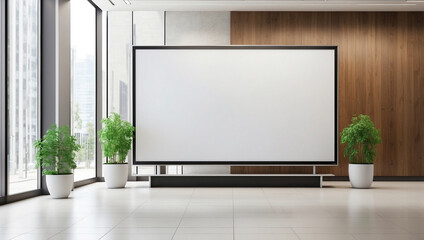 Fototapeta premium Empty Billboard in Office