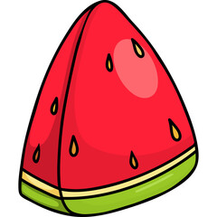 Watermelon red ripe slice  fruit