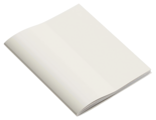 PNG Blank booklet on white background