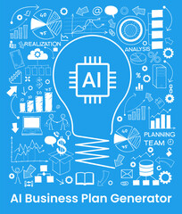 Artificial intelligence tool for data analysis business concept. AI technology for charts and marketing strategy