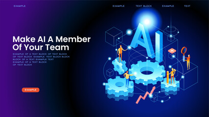 Artificial intelligence tool for data analysis business concept. AI technology for charts and marketing strategy