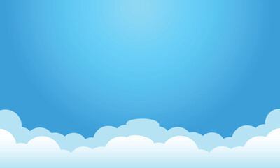 blue sky with clouds Vector Background Backdrop wallpaper