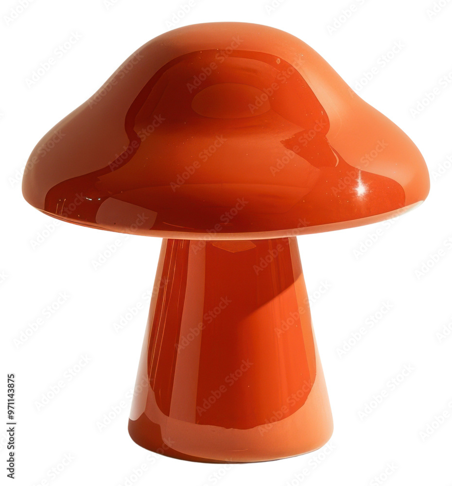 Canvas Prints PNG Modern orange mushroom table lamp