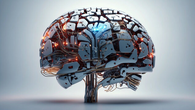 Futuristic AI Brain