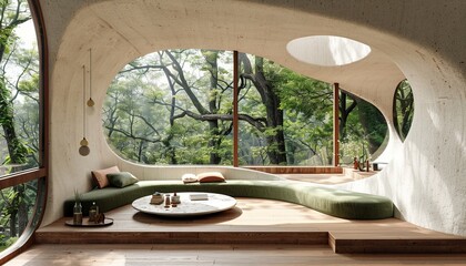 Nature inspired organic resort design utilizing parametric architecture for harmonious aesthetics