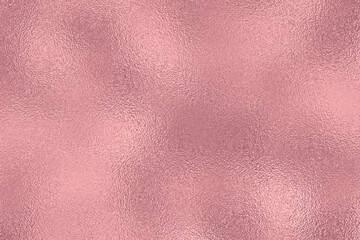 Rose gold foil with frosted glass texture, shiny and glossy glitter background for fabric, surface, pattern, print art design. 