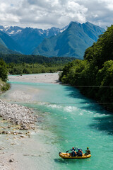 Extreme sport and adventure in Sova river, Slovenia