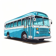 the AI Image Generator, Retro style bus.