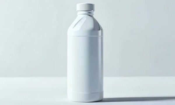 White water bottle on white background, hyperrealistic Video