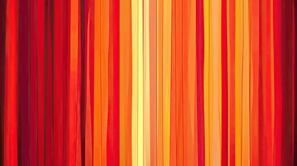 Obraz premium A vibrant abstract pattern featuring vertical stripes in shades of red, orange, and yellow, creating a warm and energetic feel.