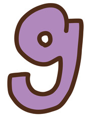 手描きのｇ