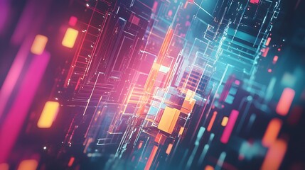 Layered holographic tech overlays on a muted background with futuristic details