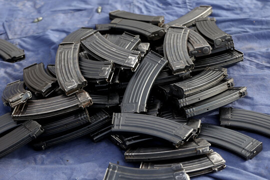 Military equipment from the endowment of the Romanian army. Bucharest, Romania. October 23, 2023.