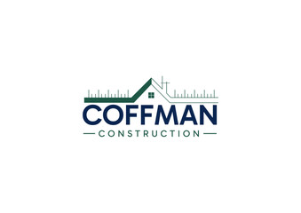 coffman, house, rules, text, letter, green, blue, logo, template, professional, clean., word, symbol, design, concept, company