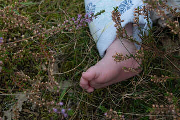 Ein Babyfuss