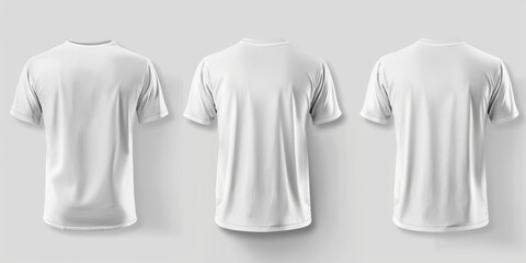 White T shirt Mockup with Front and Back Views
