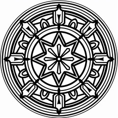 Fototapeta premium Adult colouring book page 