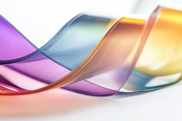 Naklejka premium Abstract rainbow background design, 3d rendering