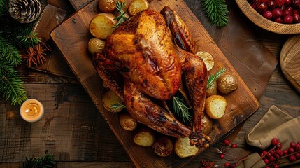 Turkey Roast, Roasted Turkey, Roasted Turkey with Potatoes