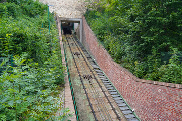 Petrin funicular station in Prague