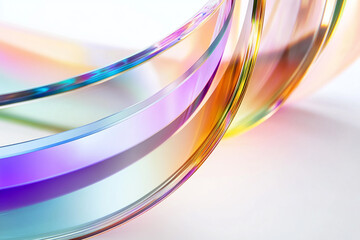 Abstract rainbow background design, 3d rendering