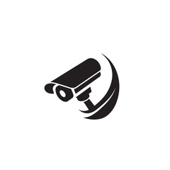 CC tv camera silhouette. CC camera logo, icon vector design isolated on white backgorund.