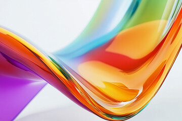 Abstract rainbow background design, 3d rendering