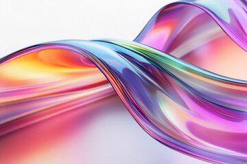 Abstract rainbow background design, 3d rendering
