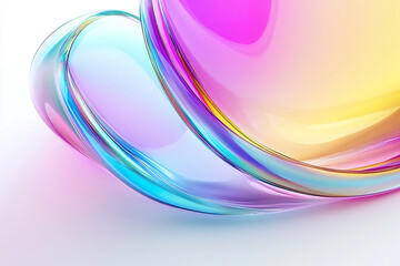 Fototapeta premium Abstract rainbow background design, 3d rendering