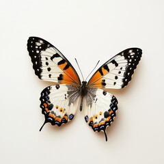 Fototapeta premium colorful exotic tropical butterfly on isolated white background. wildlife day concept. butterfly day