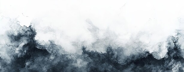 White and dark gray watercolor background with soft transitions and organic shapes, ideal for creating a balanced and harmonious design