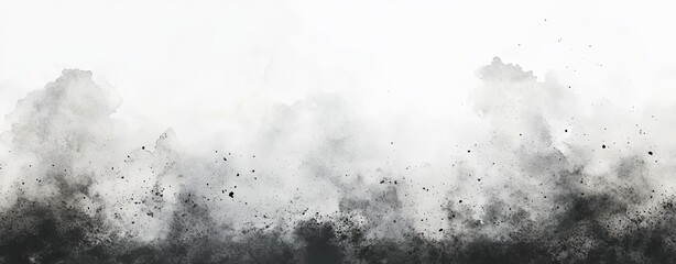 White watercolor background featuring delicate dark gray gradients